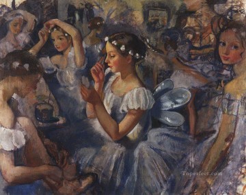 Impresionismo Painting - Las niñas sílfides ballet chopiniana bailarina bailarina rusa de 1924